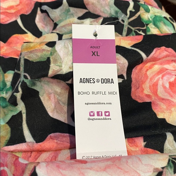 Agnes & Dora Floral Midi Skirt XL NWT - Picture 7 of 7